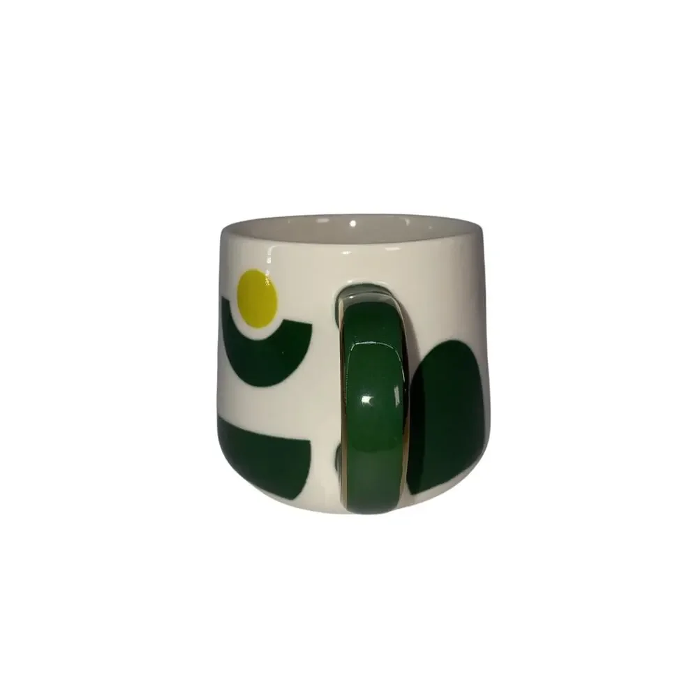 Tabitha Brown Stoneware Mug Target Collab 12 Oz. Green White Yellow MCM